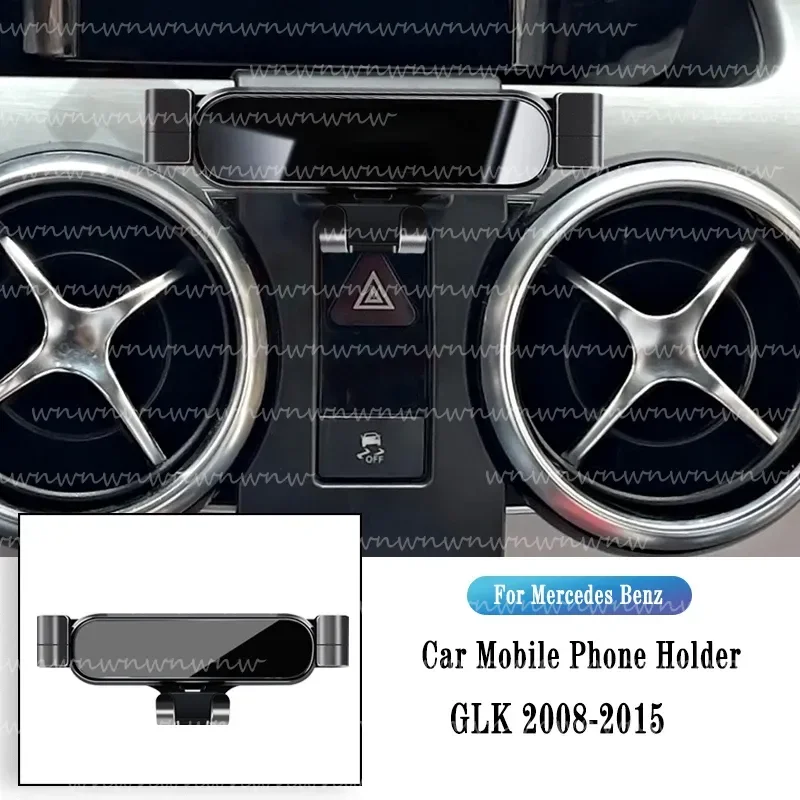 

Car Phone Holder For Mercedes Benz GLK X204 2008-2015 Gravity Navigation Bracket GPS Stand Air Outlet Clip Rotatable Support