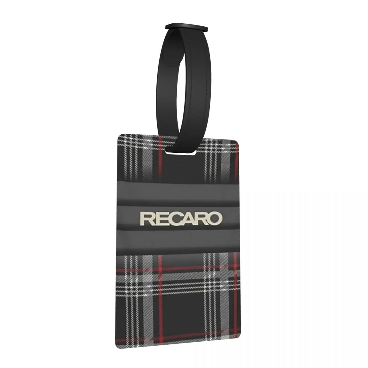 

Бирки для багажа Recaros в клетку тартан, аксессуары для чемоданов, бирка для ручной клади, держатель для идентификационной этикетки с именем и адресом