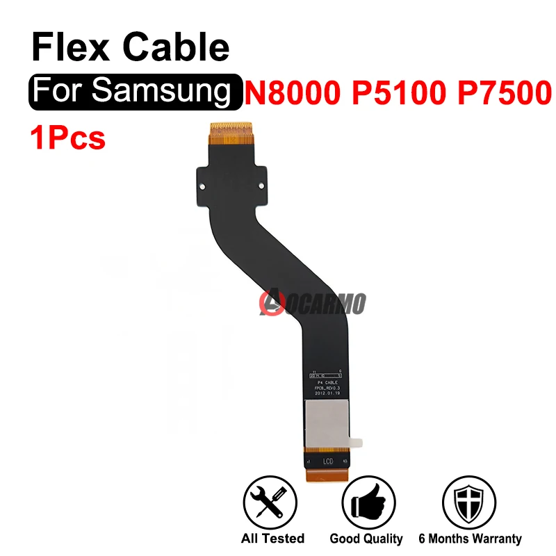 For Samsung Galaxy Tab Note 10.1 N8000 LCD Connection Motherboard Flex Cable P5100 P7500 Replacement Parts