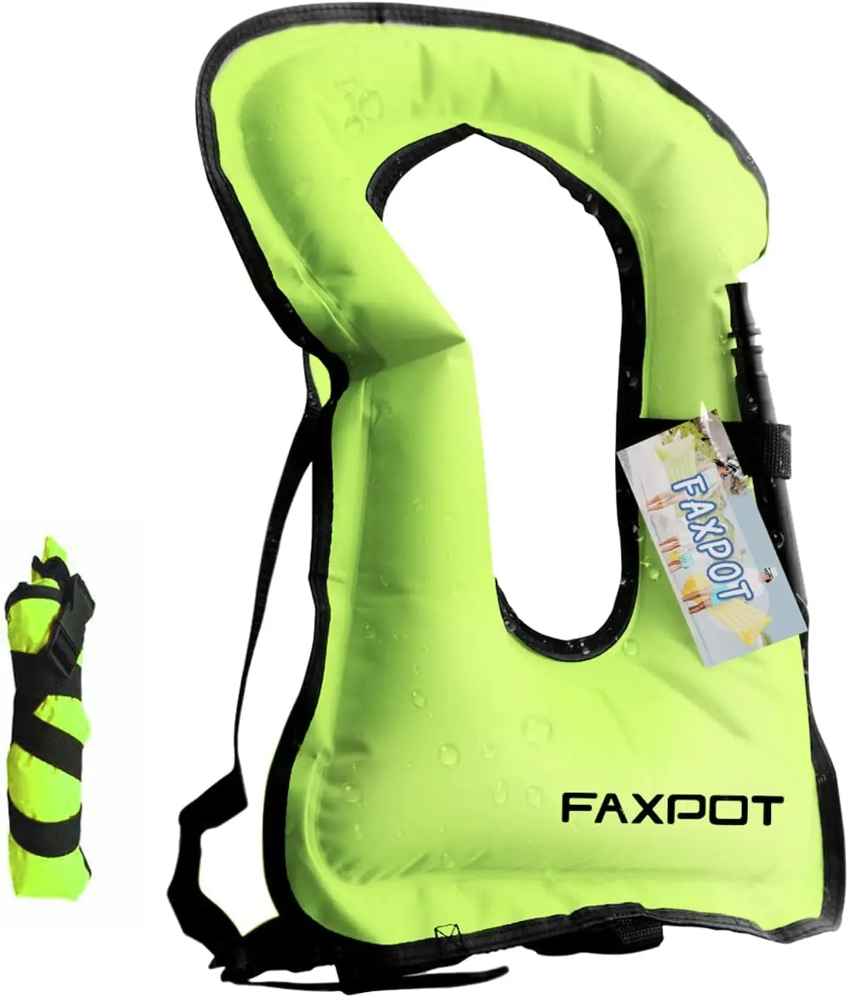 

Snorkel Vest, Adults Portable Kayaking Buoyancy Inflatable Swim Vest Jackets, Diving Surfing Adjustable Snorkeling Vest for