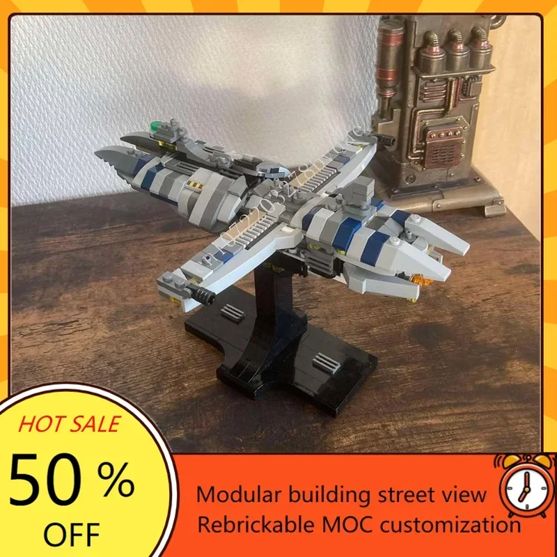 438 pièces Munificent classe fragile Midi échelle guerre spatiale militaire MOC SpaceShip bataille modèle personnalisé Puzzles bricolage assemblage modèle cadeau