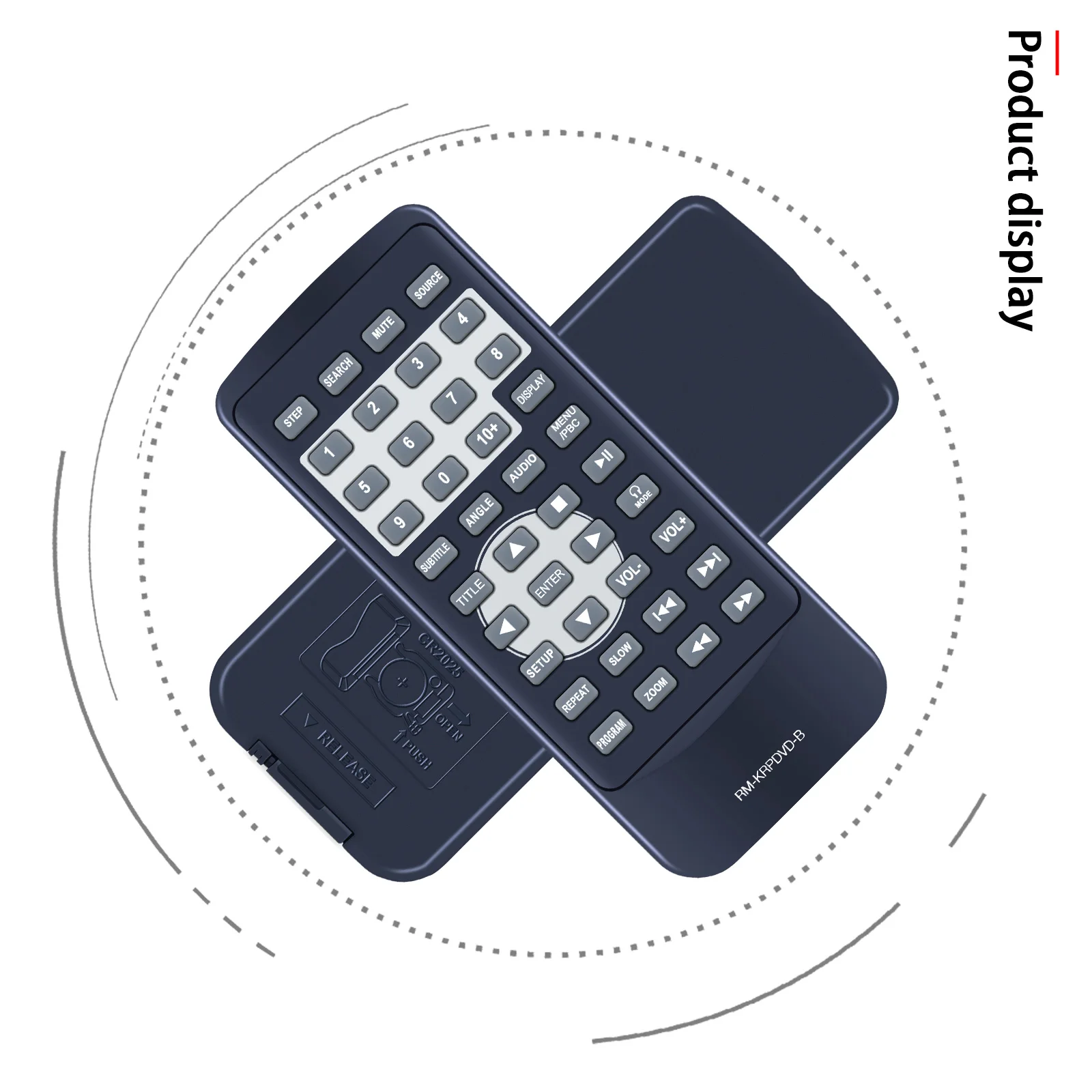 جهاز تحكم عن بعد جديد لمشغل DVD المحمول Koramzi PDVD-DK95 PDVD-1010 RM-KRPDVD-B