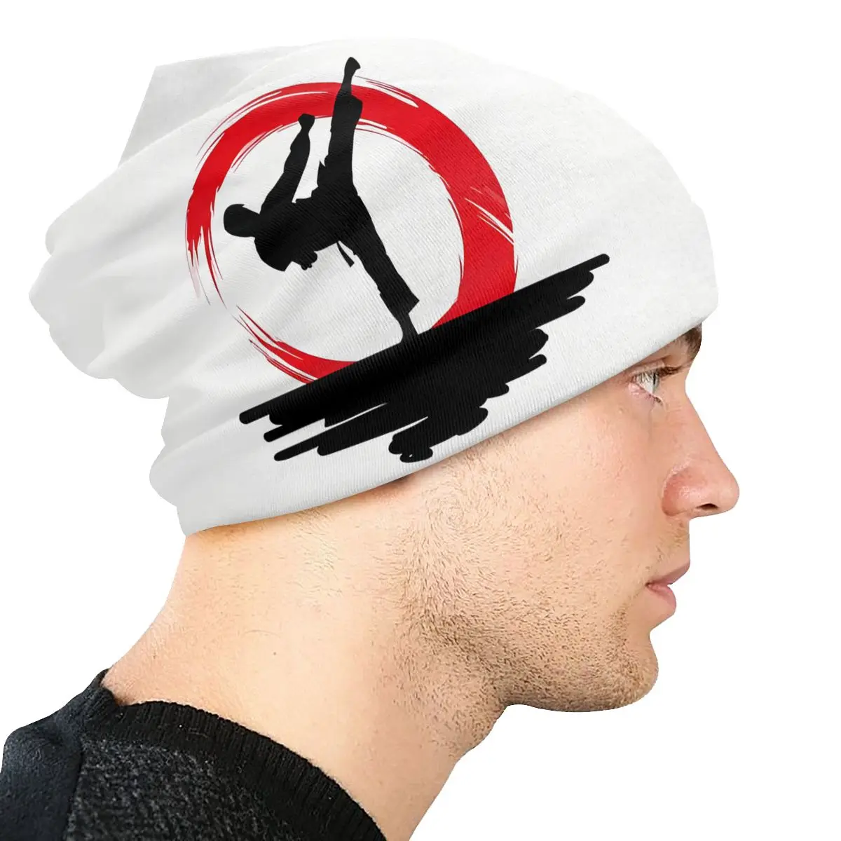 Karate Kyokushin Thin Skullies Beanies Caps People Hat Sport Sports Bonnet Hats for Men Women