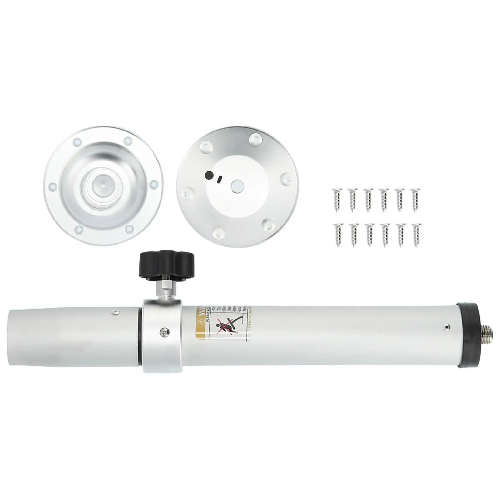 

19.3-28.3in Table Pedestal Kit Adjustable Silver Pillar with Mount Base Parts Universal for caravan motorhome Yacht