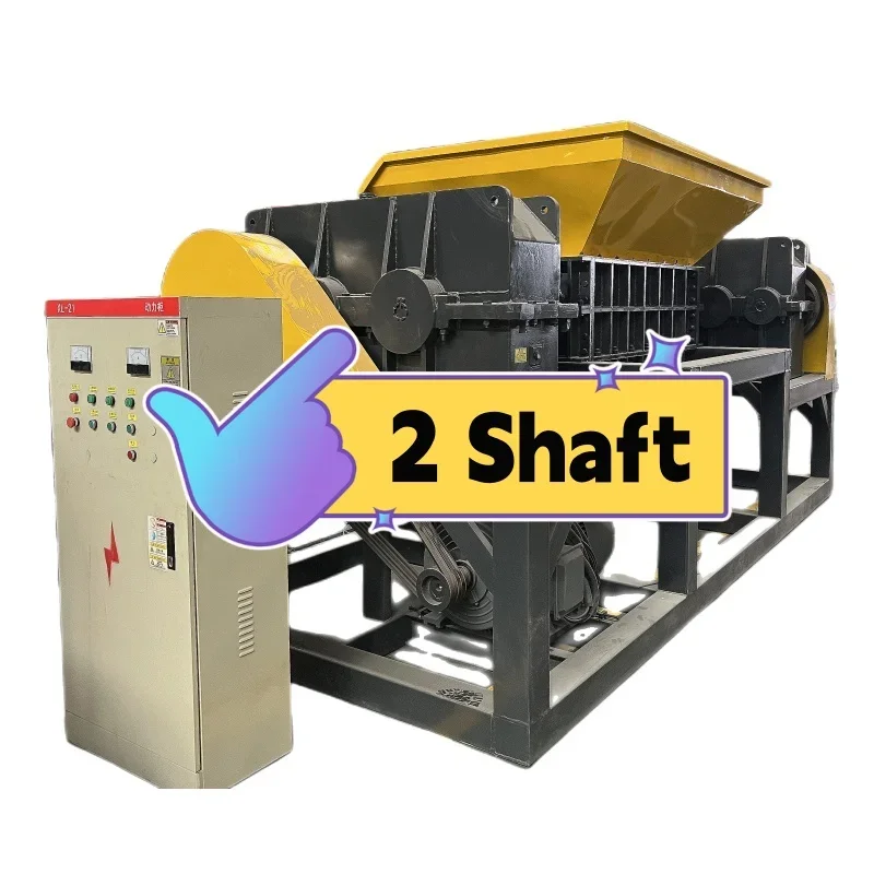 Double shaft Shredder Scrap Industrial Shredder Machine fir shredding bid hard products