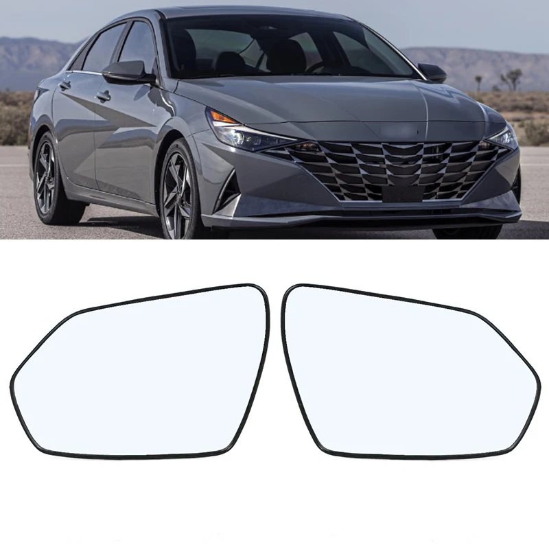 

Door mirror Side Mirror Lens For Hyundai Elantra 2021 2022 2023 Exterior Rearview Glass 87611-AA000 87621-AA000