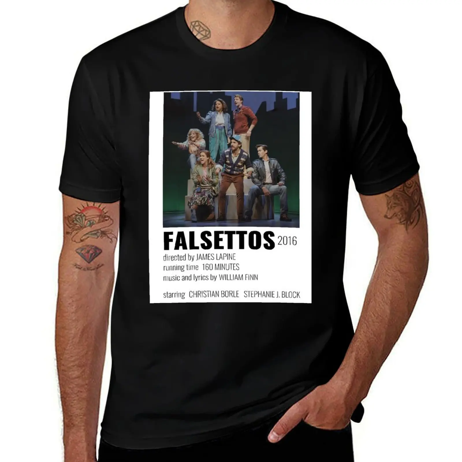 

Falsettos Musical Poster T-Shirt graphic t shirts for man t shirt man cotton T-Shirt