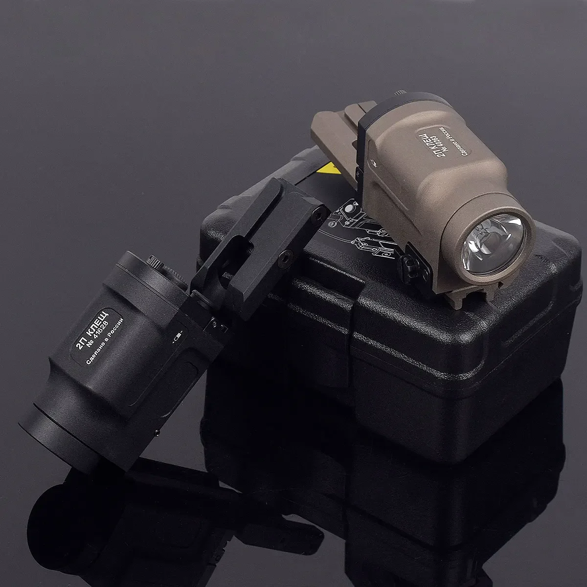 Z-enitco AK AK47 AK74 Light Klesh 2p AK-SD GEN 2 Stroboskop-Taschenlampe Passend für 20mm Picatinny-Schiene Mit Fernbedienung 500 Lumen Aluminium – Detail 1