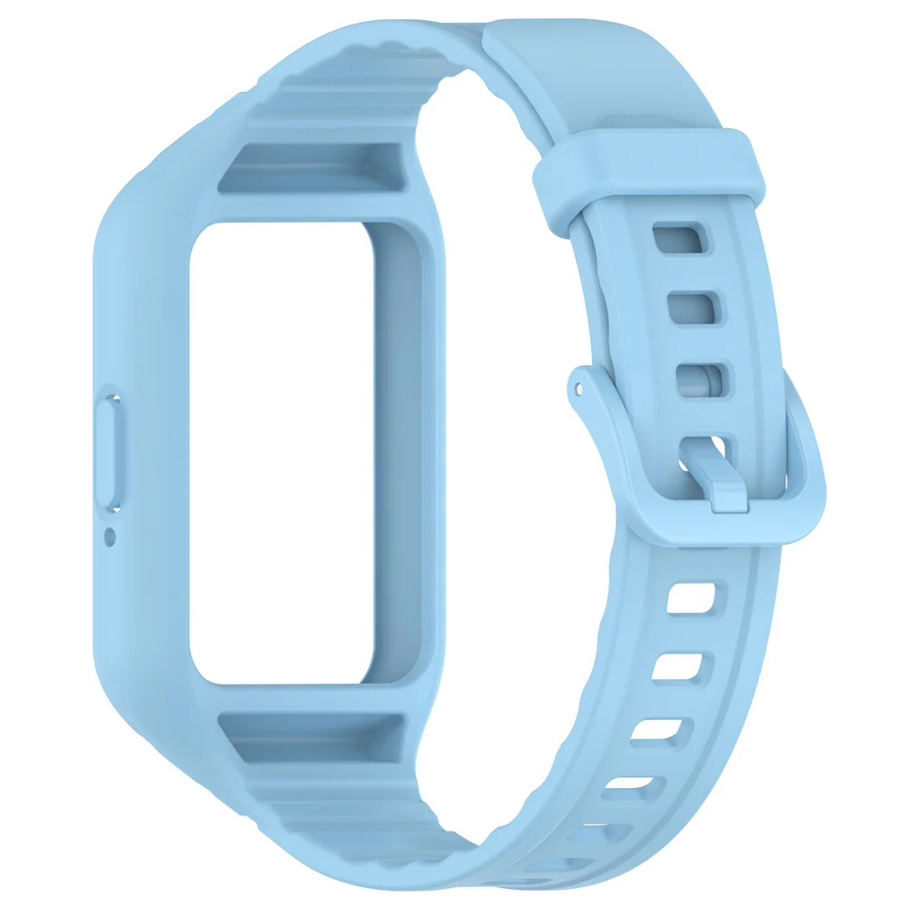 Geïntegreerde Band Voor Samsung Galaxy Fit 3 SM-R390 Fit3 Horlogeband Met Case Niet Gescheiden Verstelbare Siliconen Polsband Accessori