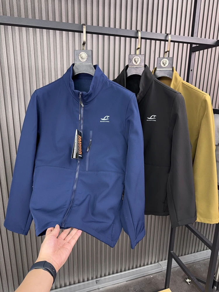 

Мужская повседневная куртка Svip на подкладке Fce, ветрозащитная, теплая, уличная, осенне-зимняя, с воротником-стойкой, подходит для Faio...