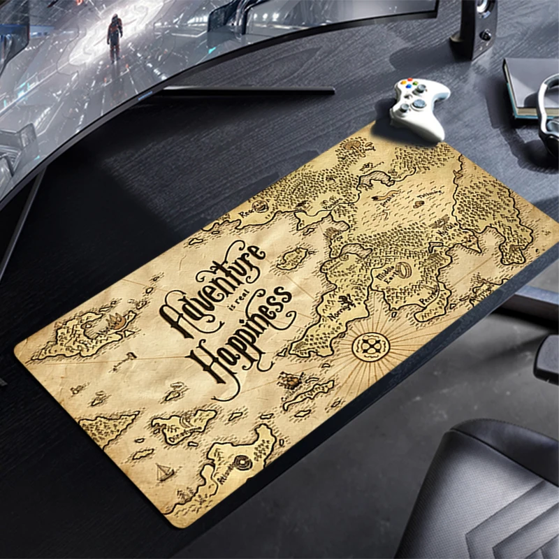 Mouse Pad XXL E-sports Gamer Mouse Mat Computer Keyboard Pad Game Map Large Desk Mat Laptop Gaming Accessories Popular Mousepads