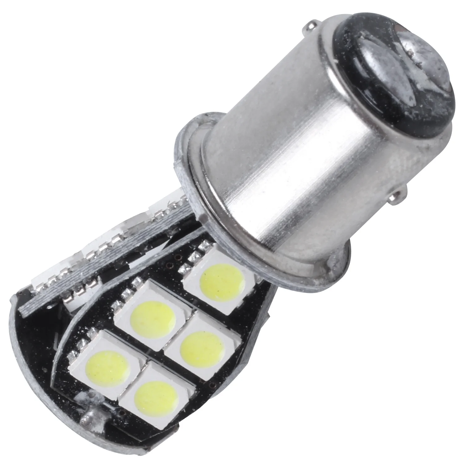 1157 P21W BAY15D 5050 18 LED แบบ SMD หางเบรคอุปกรณ์ตัดไฟหลอดไฟสีขาว