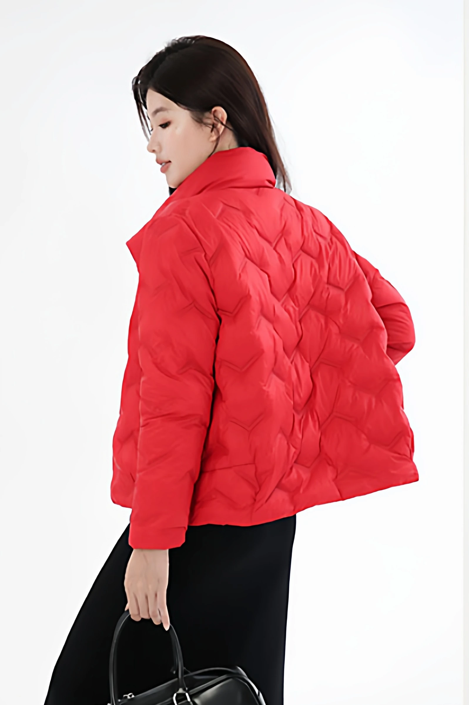 Doudoune légère décontractée à col montant pour femme, mode automne et hiver