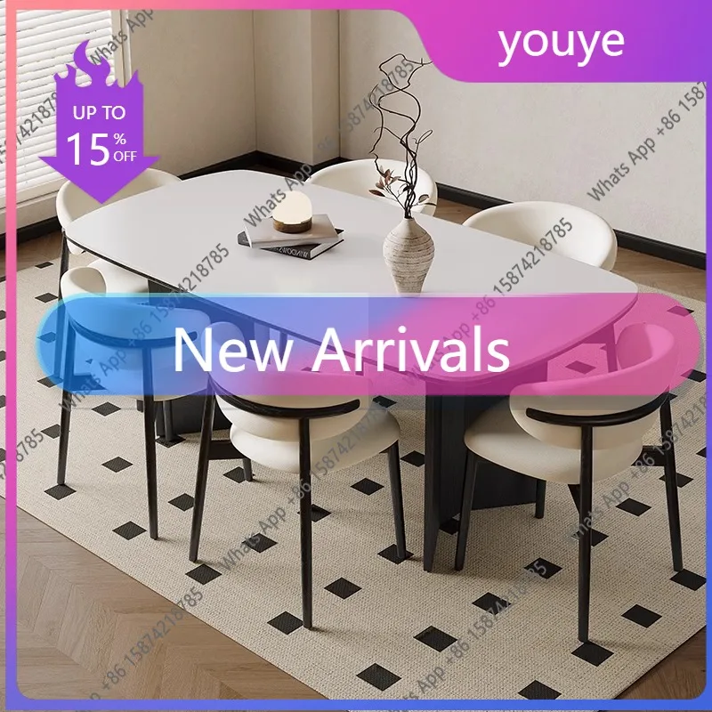 

Французский ретро-обеденный стол и стулья из массива дерева Delifeng, мебель из черного камня, кремовый цвет, в американском, китайском, антикварном, японском стиле.