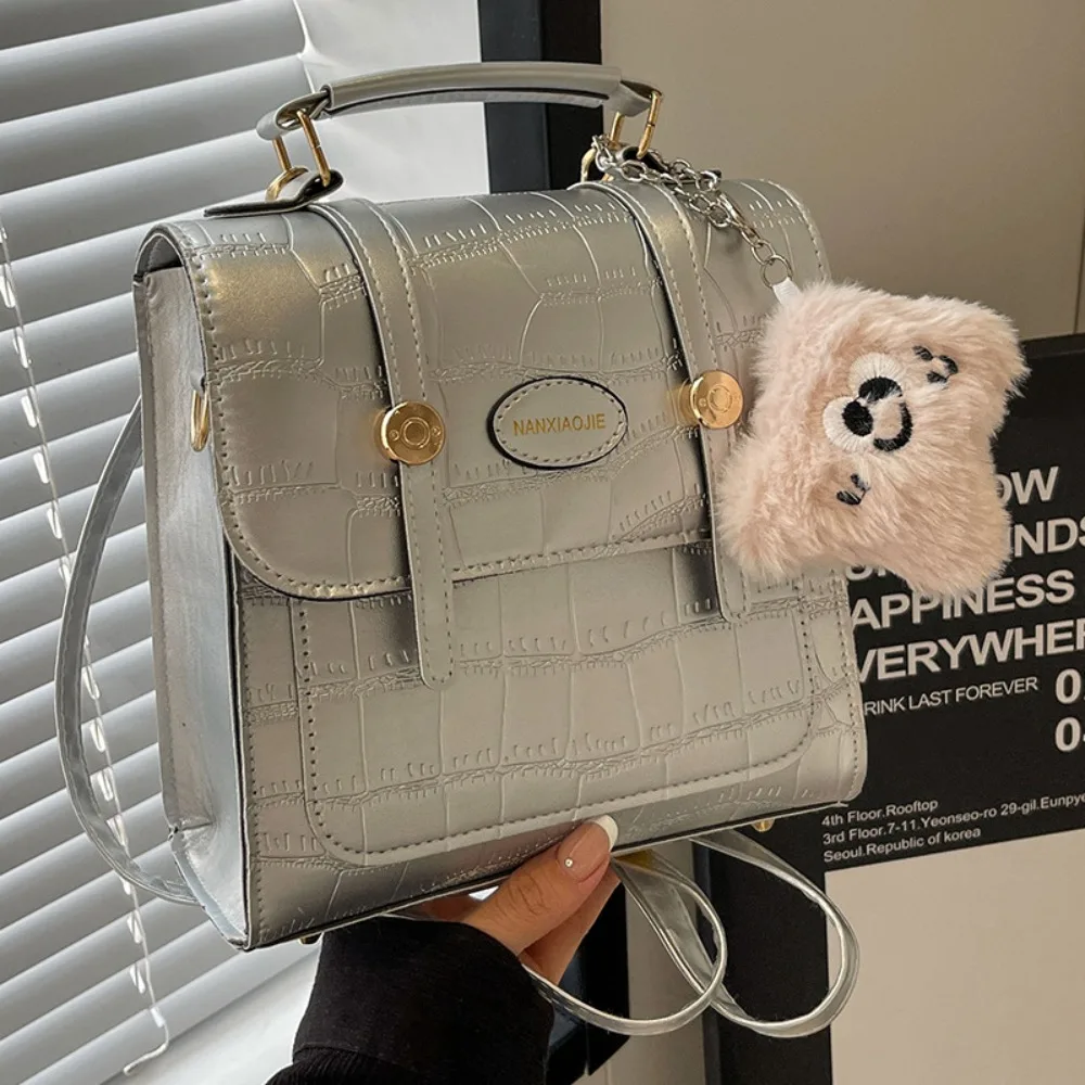 

Portable Korean Trendy Shoulder Bag All Match Multifunction Crossbody Bag PU Leather Casual Handbag Girls