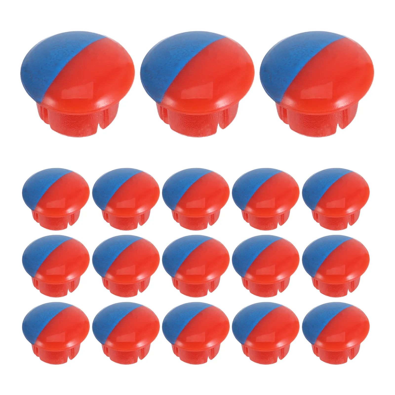 

40Pcs Faucet Handle Caps Hot Cold Indicators Plastic Replacement Knob Covers Fits 6.7mm Hole Diameter Sink Faucet Accessories