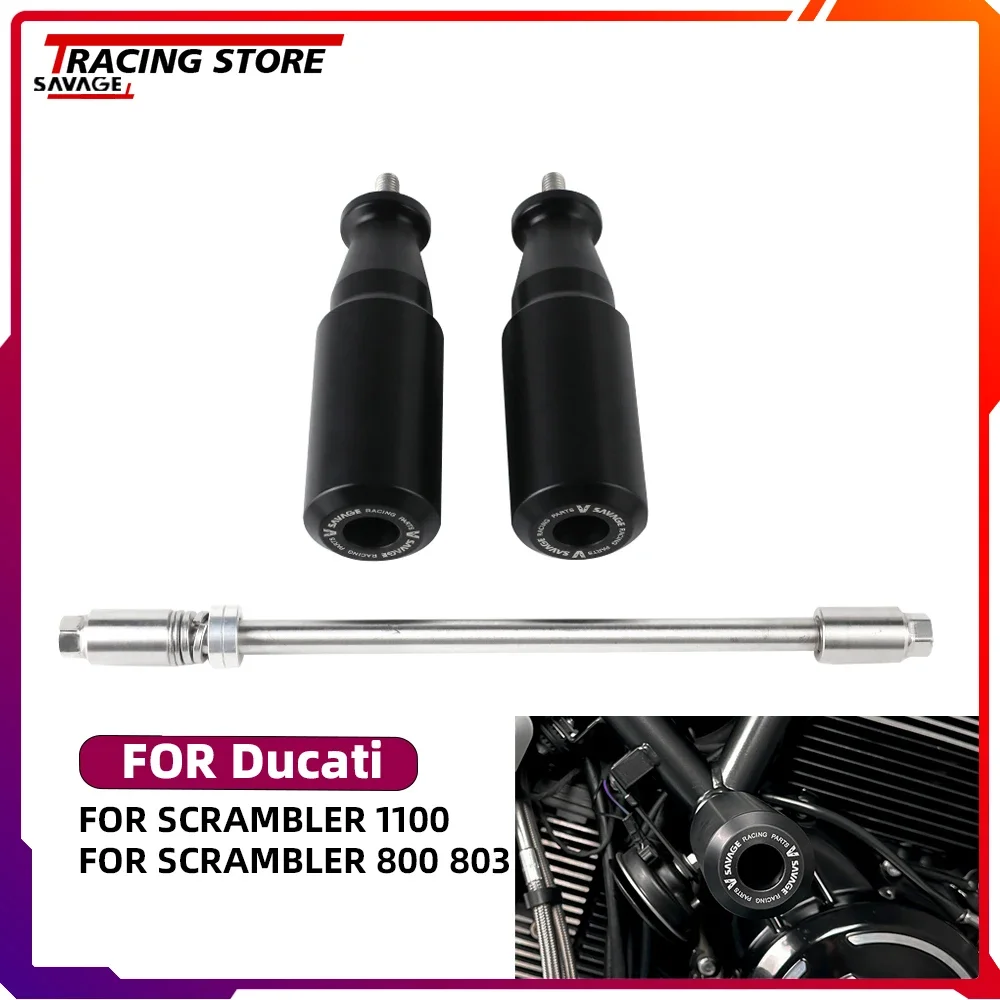 

Frame Slider Crash Falling Protection For Ducati Scrambler 1100 800 803 Motorcycle Accessories Anti Crash Protector Glue Stick