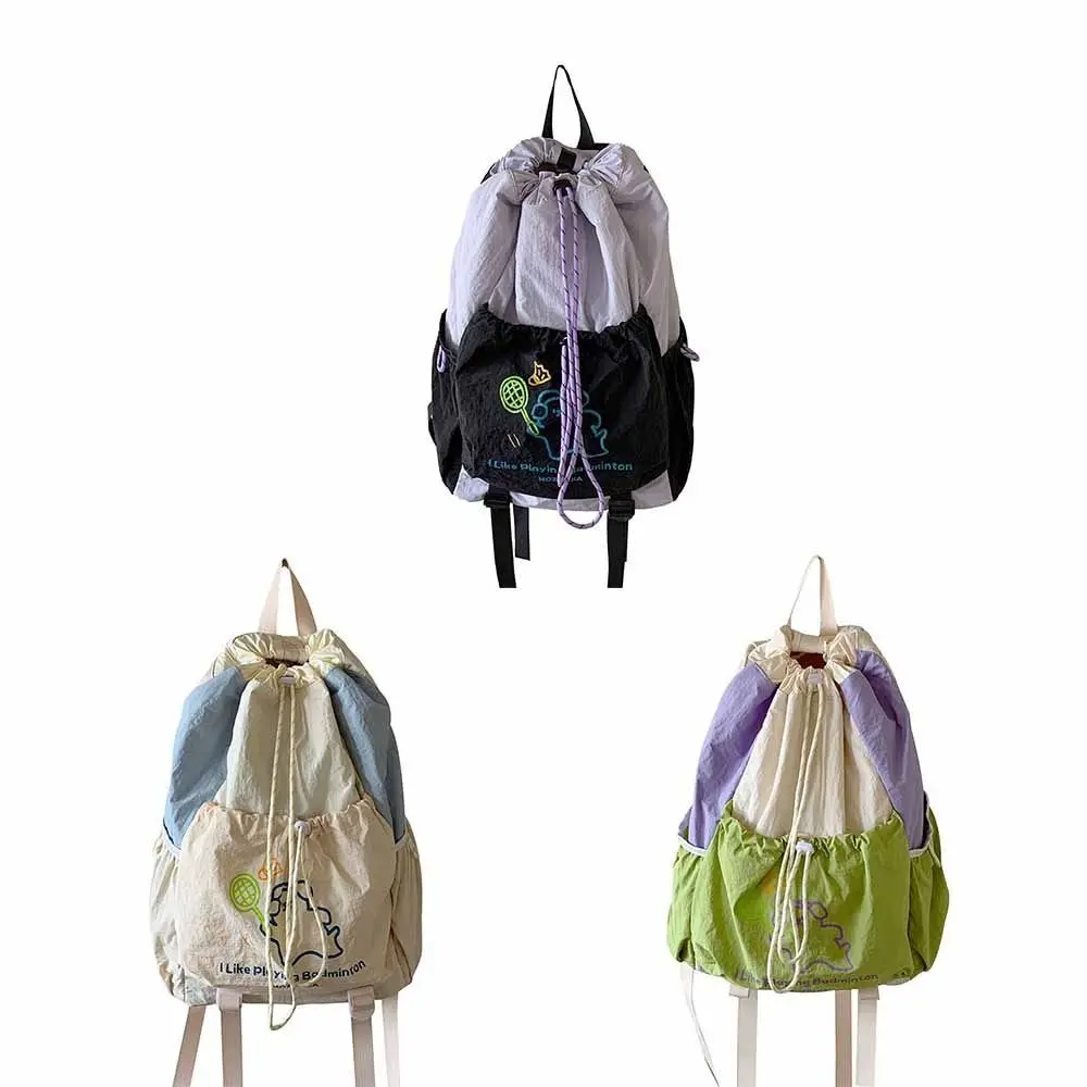 Cartoon Welpen Sport Schläger Lagerung Rucksack Große Kapazität Nylon Fitness Schulter Tasche Einkaufstasche Koreanischen Stil