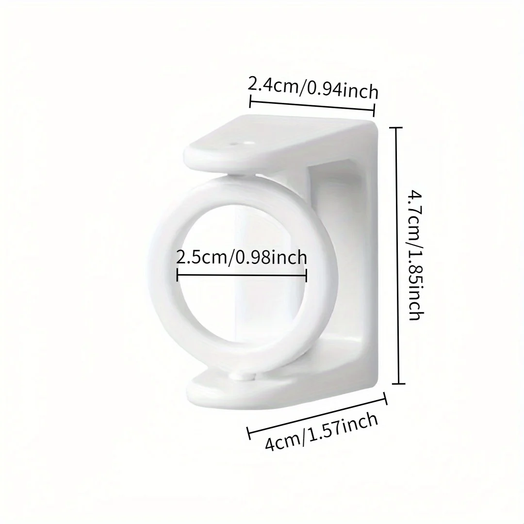 4 шт. Клейкие поворотные крючки — без установки сверл на 360° °   Вращающееся кольцо, идеально подходит для штор и стержней для полотенец, многокомнатный пластик