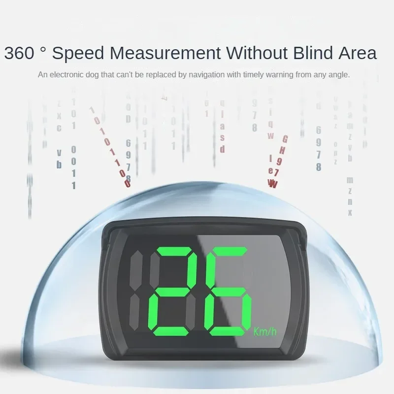 Universal Car HUD Head Up Display GPS Hud Digital Speedometer Big Font Speed Meter KMH for All Car Truck Plug and Play Auto Part