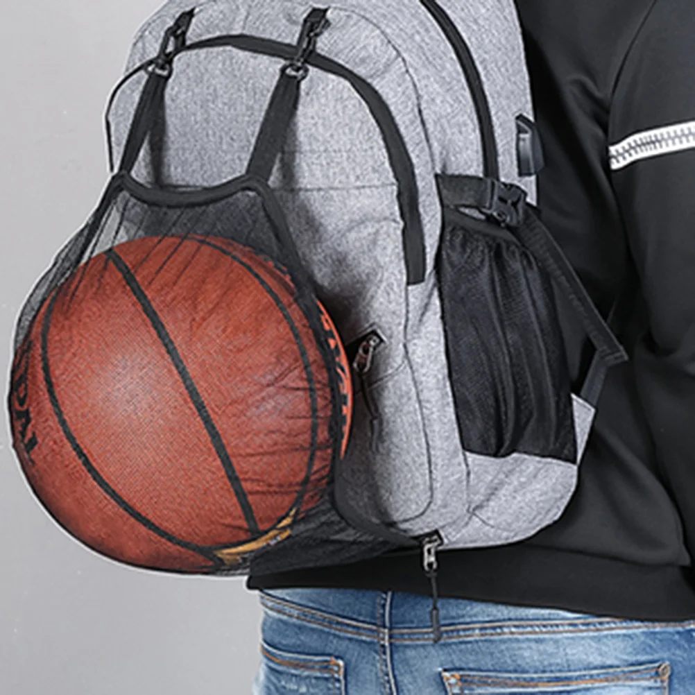 

Dual Shoulder Bag Oxford Fabric Large Capacity Usb Charging Basketball Net Hidden Compartment Football Buckles Laptop Backpack