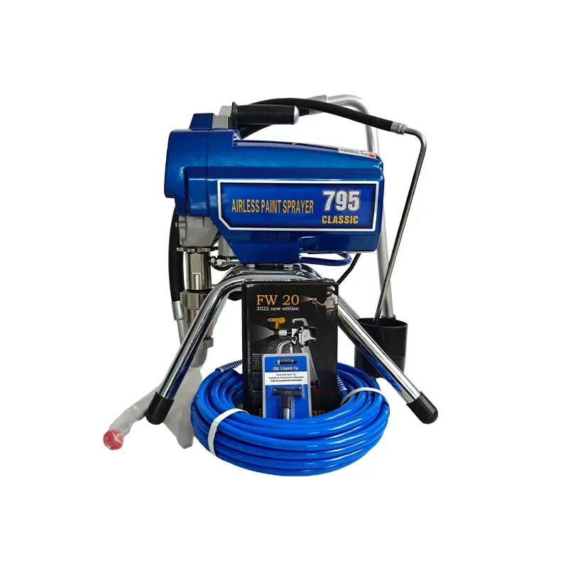 795 High Pressure Airless Paint Sprayer for Exterior Wall Tile Projects with Fire-resistant and Flame-retardant Coating