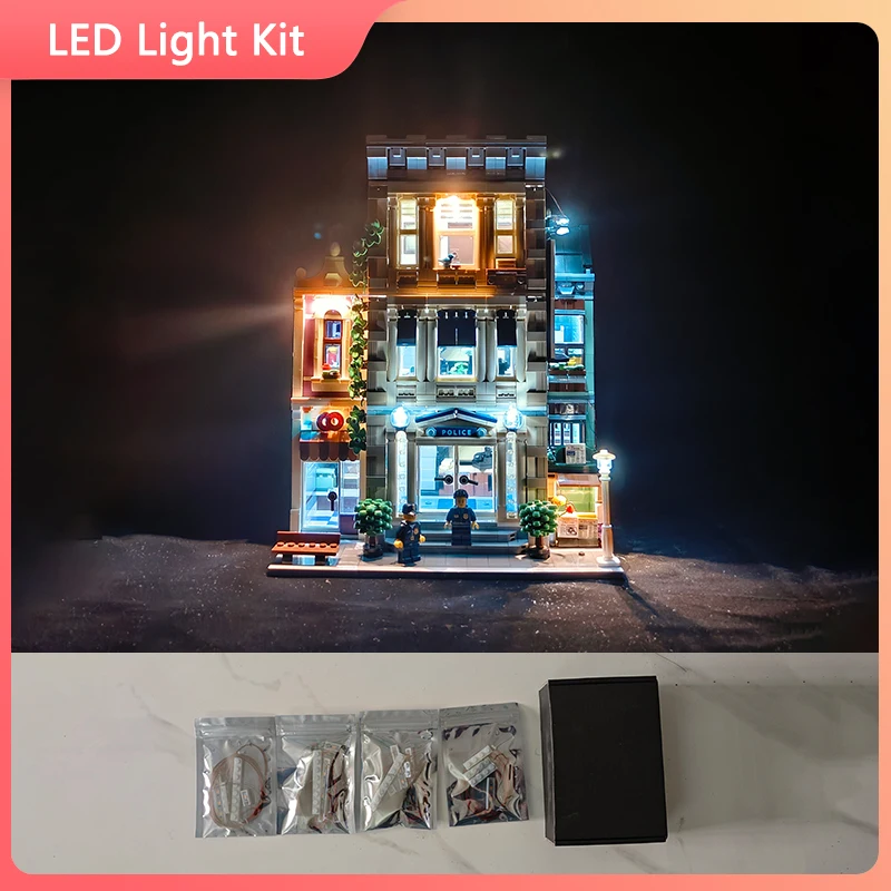 LED Light Set For 10278 Police Station (Only LED Light, NOT Include The Model Bricks)