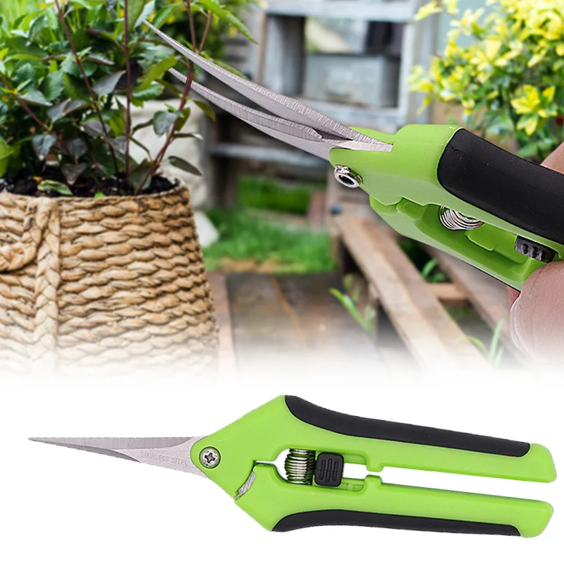 أدوات الحدائق مقص بونساي مقص البستنة المعدنية أداة تشذيب اليد القاطع قطف الفاكهة الاعشاب المنزلية بوعاء