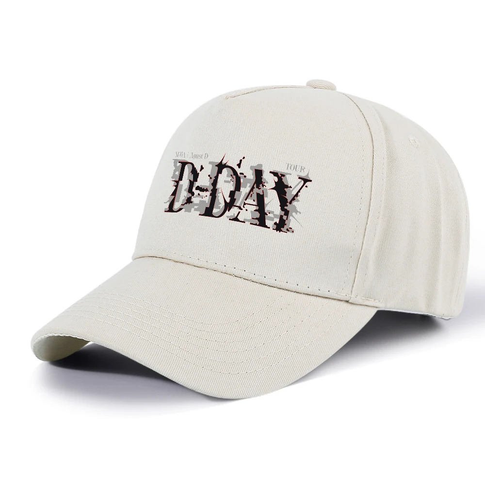 Спортивная бейсболка Kpop SUGA Agust D Tour D-DAY, регулируемый размер, женские шапки с конским хвостом и графическим принтом Gorras Para Hombres