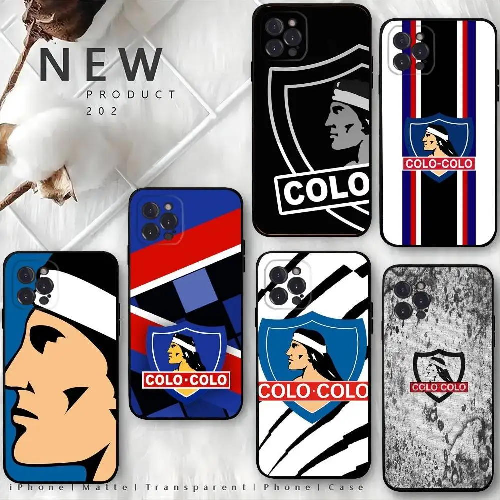 

Club Social Y DeportivoS C- Colo Phone Case For iPhone 16,15,14,13,12 Mini 11 Pro XR,X,XS,MAX 7,8 Plus Silicone Cover Soft Black