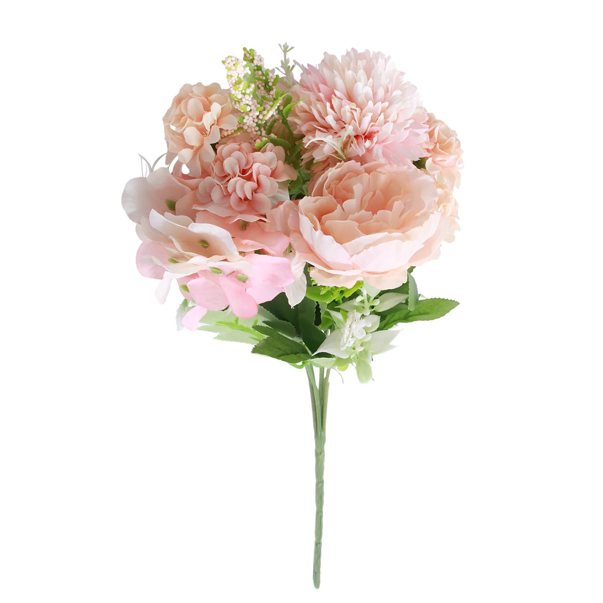

7-Branch Simulation Peony Artificial Flower Bundle Plastic Silk for Wedding Home Office Party Decoration