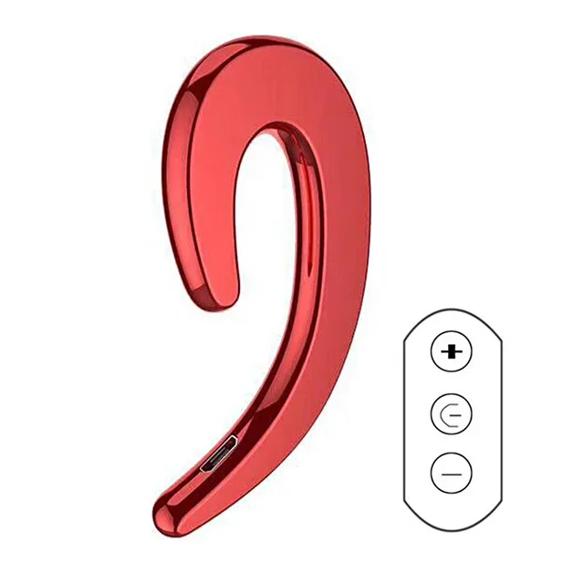 New Invisible Earphones Mini Headphones Bluetooth TWS Wireless Touch Game NFC Semi-In-Ear Earbuds Noise Reduction Sports Headset