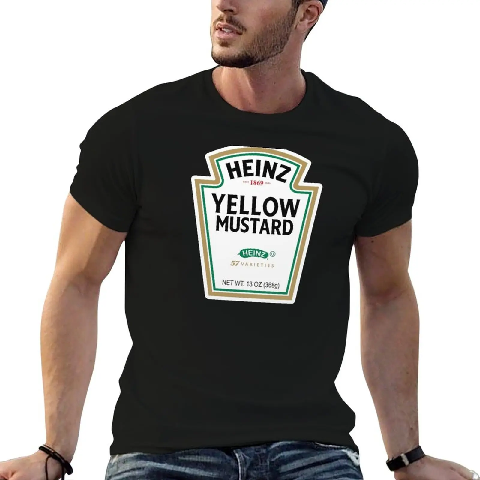 Camiseta HEINZ TOMATO KETCHUP, camisetas estampadas para hombre, camisetas ajustadas para hombre, camiseta de diseñador