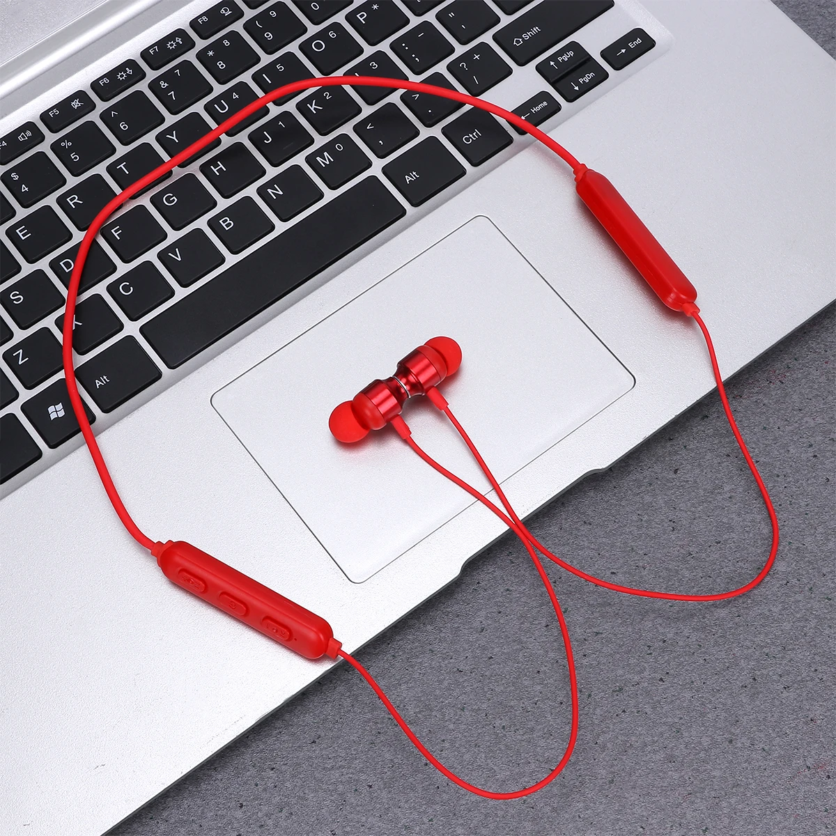 

Earphone Dual Handle Halter Stereo Earpiece Wireless Headset Neck Earbud Magnetic Headsets