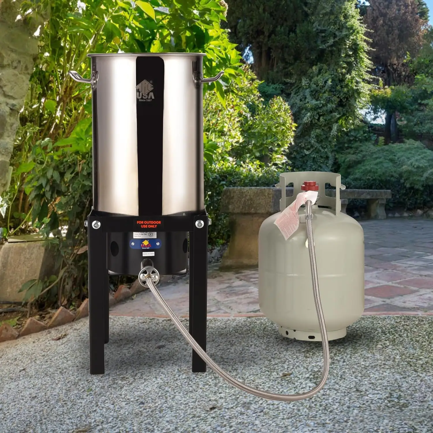 Queimador de propano ARC 55.000BTU para camping, cozinha ao ar livre, fritar peru, fermentação caseira, ferver lagostins