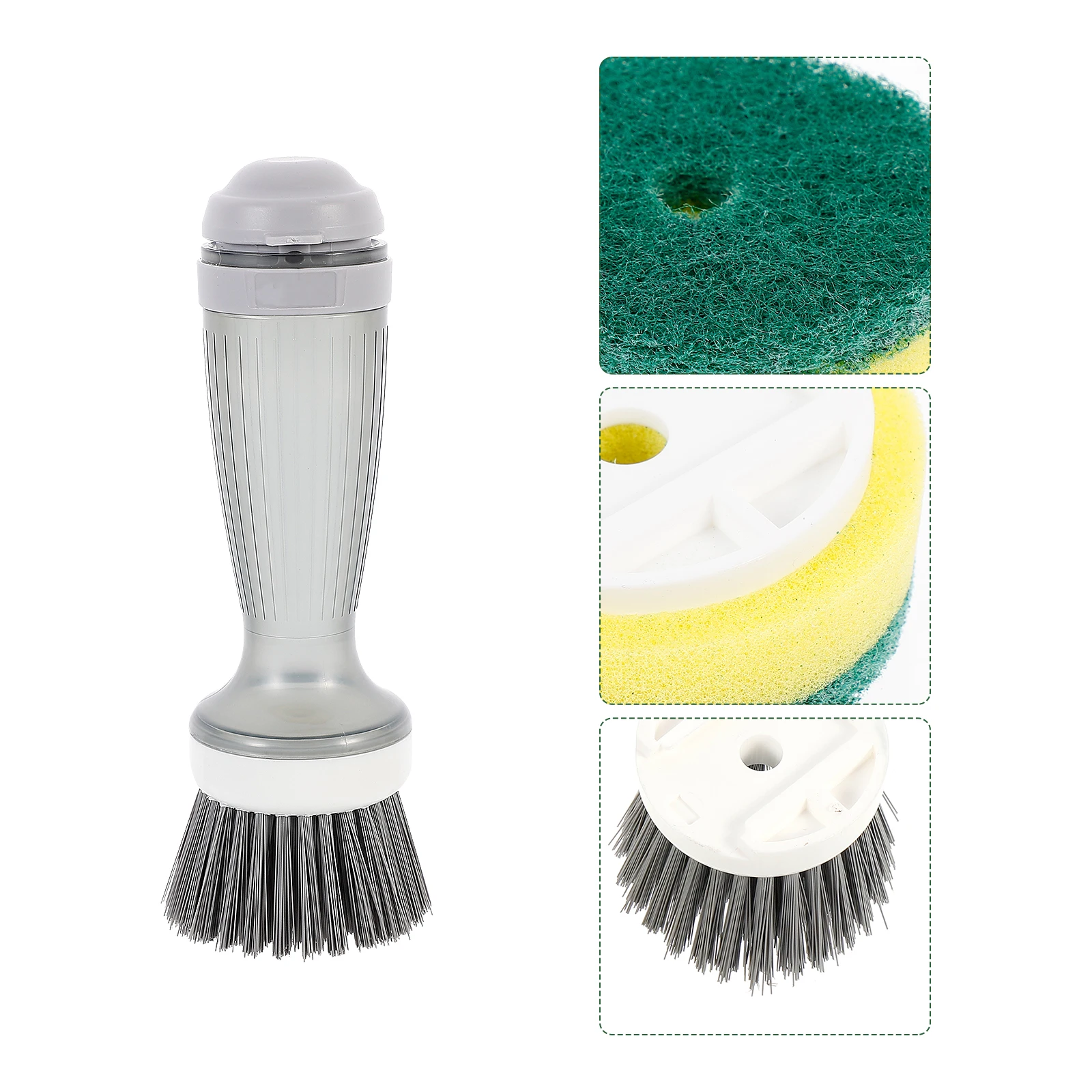 

1pc Liquid Filling Brush Multifunctional Cleaning Tool For Kitchen Bathroom Floor Tile Glass Window Door Bathtub Sink