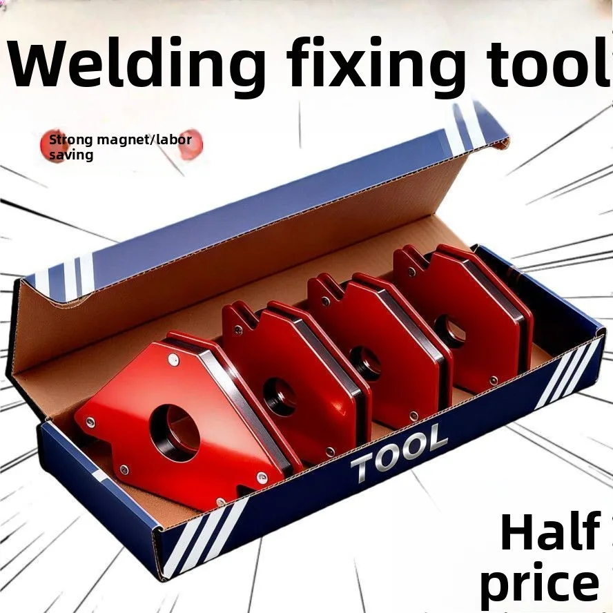 Multi Angle Magnetic Welding Holder, Strong Suction Magnet, Right Angle Bevel Locator, Auxiliary Fixing Tool for Welding