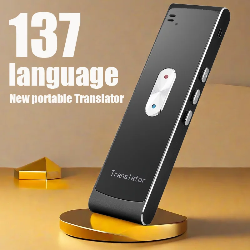 137 Languages Two-Way Real Time Instant Portable Mini Wireless Smart Translator Voice Intelligent Speech Translator Bluetooth