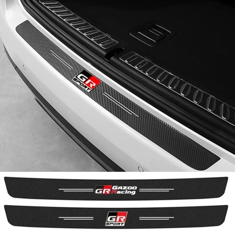 GR Gazoo Racing Car Door Sill Protector Trunk Bumper Anti Scratch Sticker for Toyota Camry Corolla Hilux Aqua Prius Land Cruiser