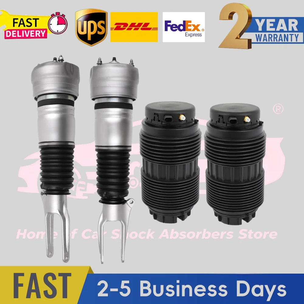 

4 × Front Air Suspension Struts Rear Air Spring Bag Set For Porsche Panamera 970 AWD RWD 2010-2013 97034305107 37033353311