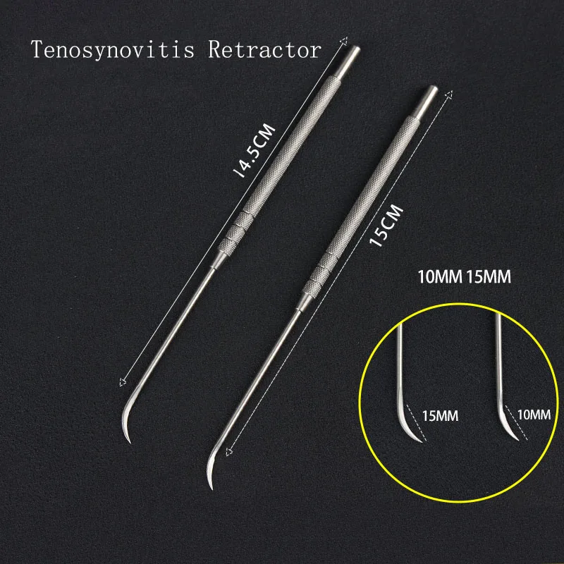 الفولاذ المقاوم للصدأ tenosynovitis الكروشيه. سكين هوك مع شفرة هوك قطع أدوات العظام والأدوات. كروشيه