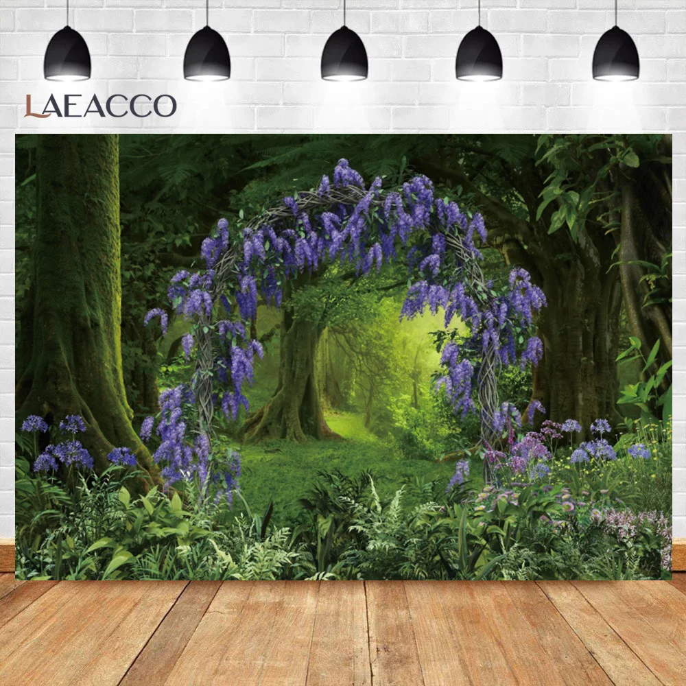 المناظر الطبيعية حديقة خلفية ، العشب الأخضر الأزهار ، حديقة الربيع المشهد ، الغابات التصوير خلفية ، غرفة المعيشة الديكور