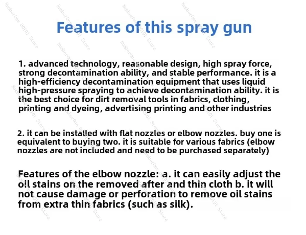 High pressure electric water spray version flush gun Powerful decontamination cleaning gun