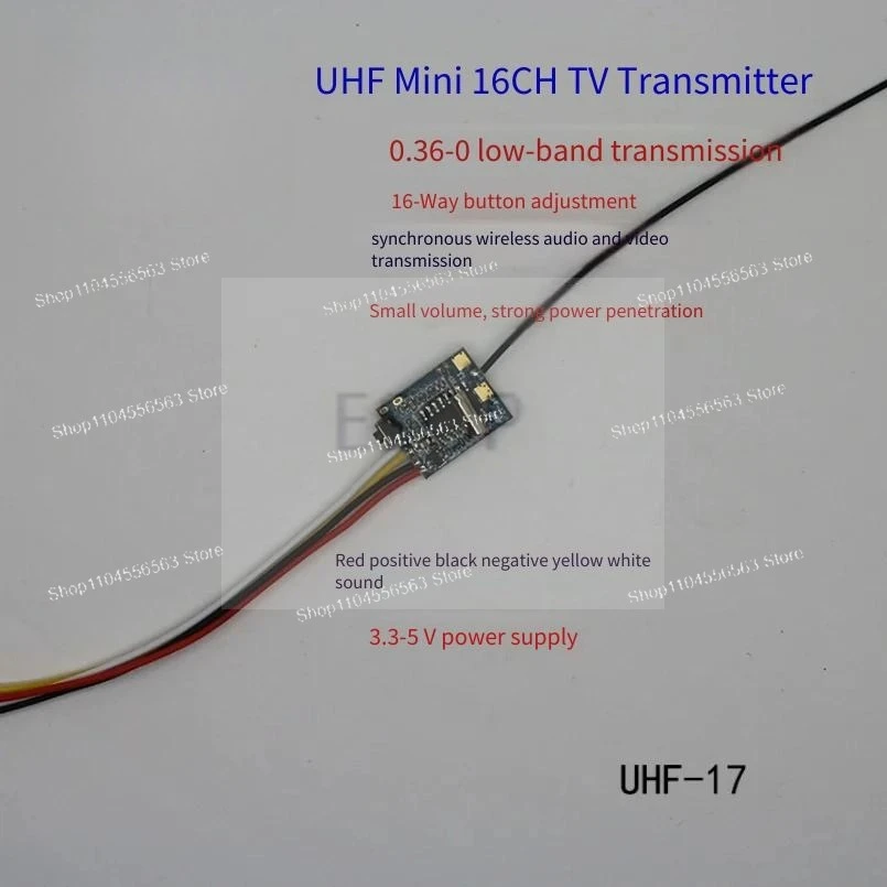 وحدة إرسال الصوت والفيديو اللاسلكية UHF، جهاز إرسال مزامنة التلفزيون الصغير على الحائط للمسرح المنزلي وأنظمة المراقبة #4