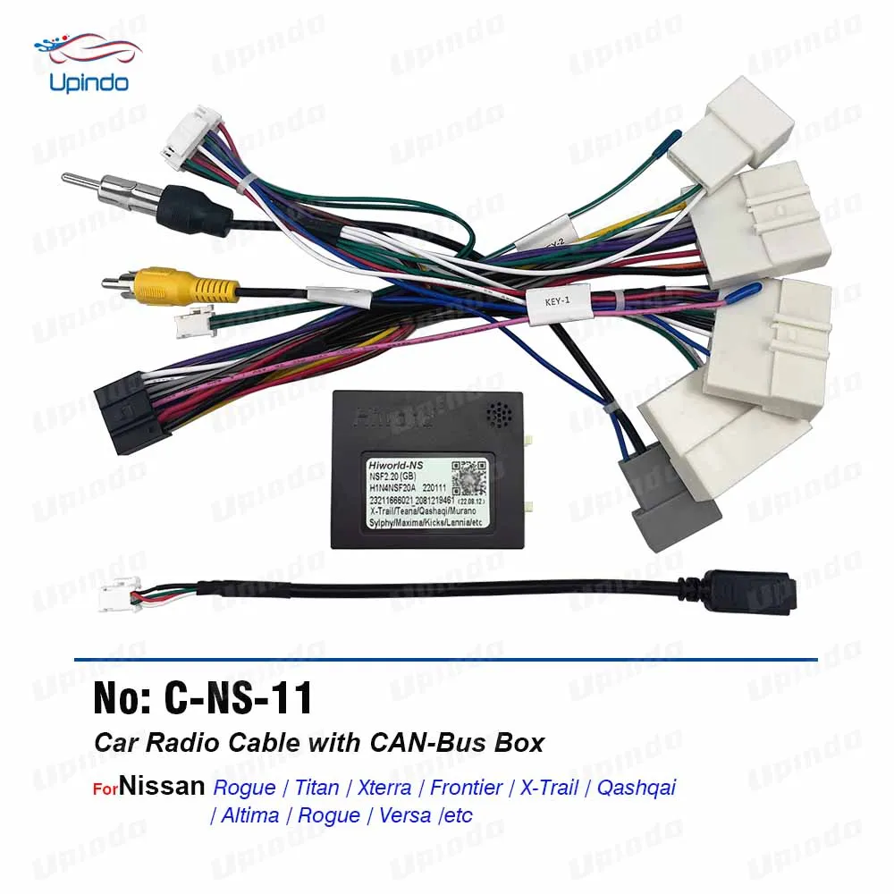 Car Radio Cable CANBus Wiring Harness Socket Connector for Nissan Rogue Titan XTerra Frontier X-Trail Qashaqi Altima Rogue Versa