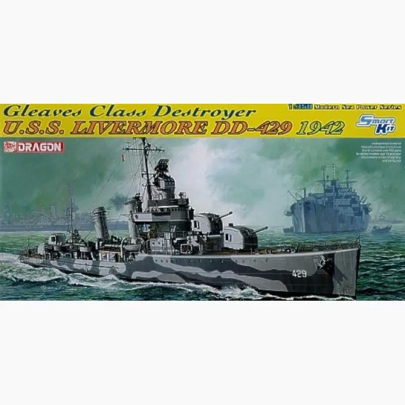 

DRAGON 1027 1/350 U.S.S. Livermore DD-429 1942 - Scale Model Kit