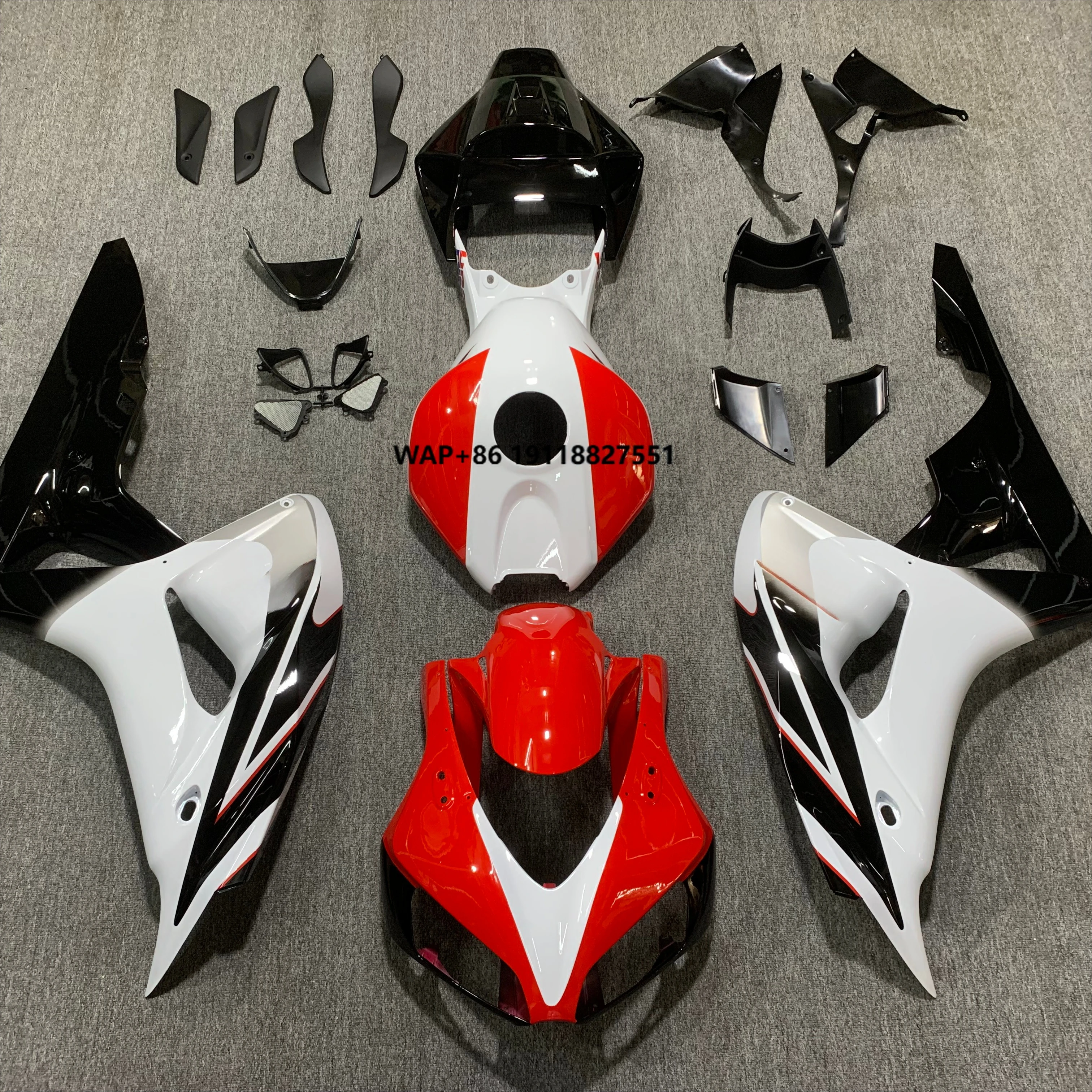 

Renzmoto Fairings CBR1000 2006 Front Black Red White Blue Bodywork Panels ABS Plastic 100% Brand New Body Kits