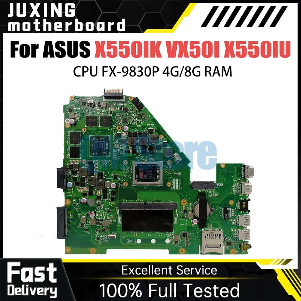 

X550IU Mainboard For Asus VX50I X550IU X550IK X550I VX50IU laptop Motherboard FX-9830P CPU 8GB-RAM