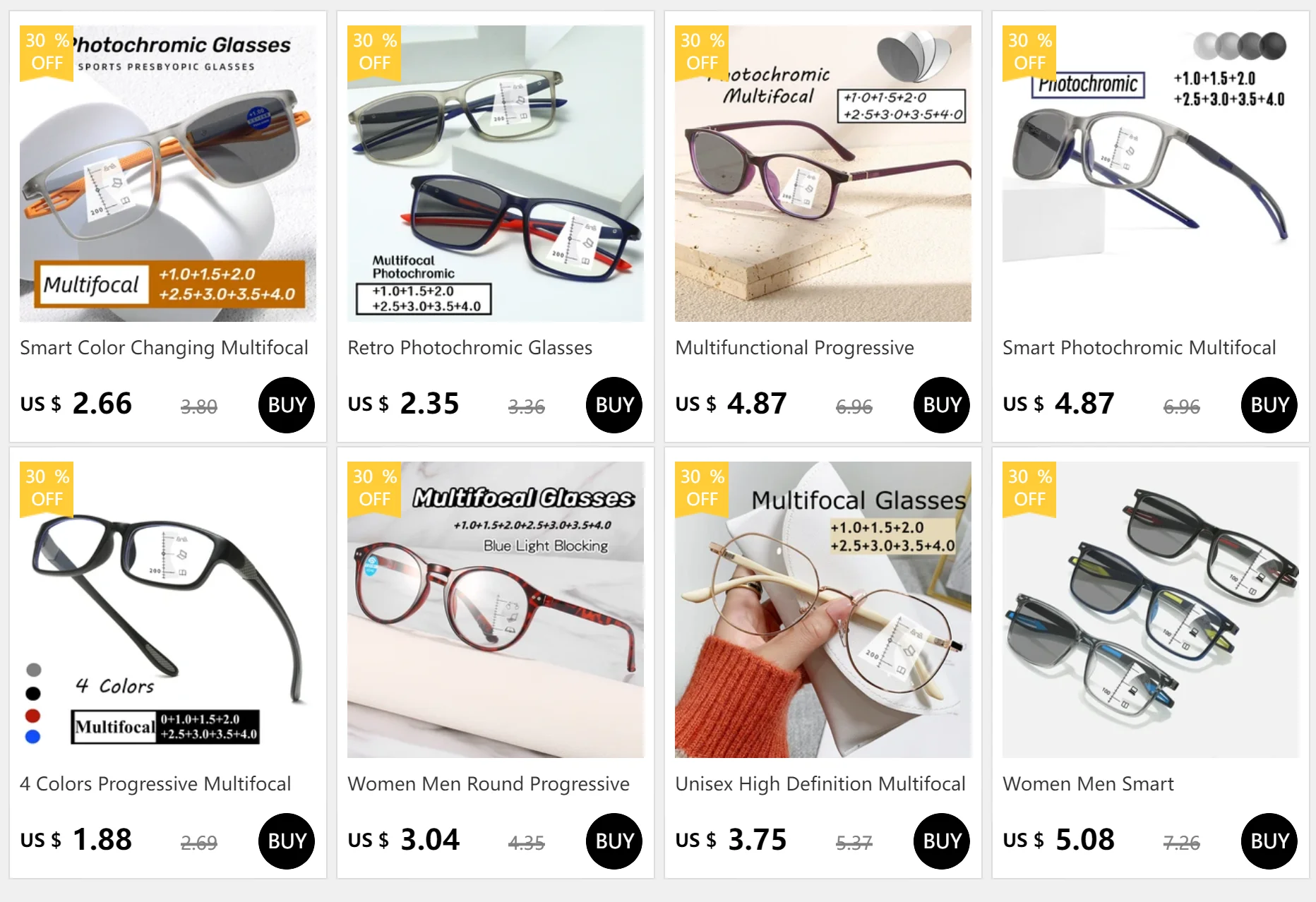 Business Progressive Multifokale Lesebrille Trendy Near Far Presbyopie Vintage Photochrome Sonnenbrille Brillen +1,0 bis +4,0 – Detail 1