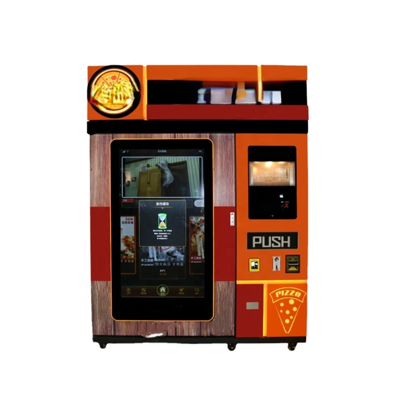 Making Vending Machine Fast Food Fully Automatic Pizza Vending Machine For Sale